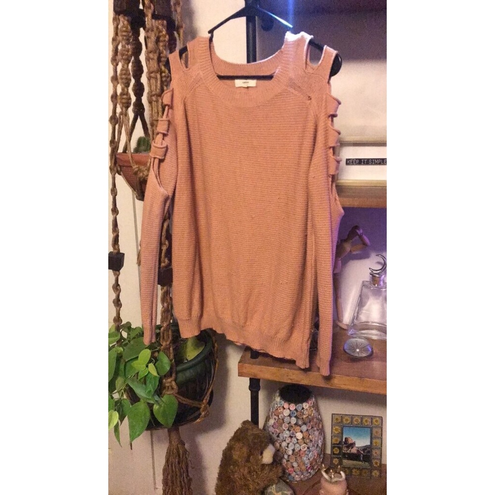 Cold Shoulder Knit Sweater